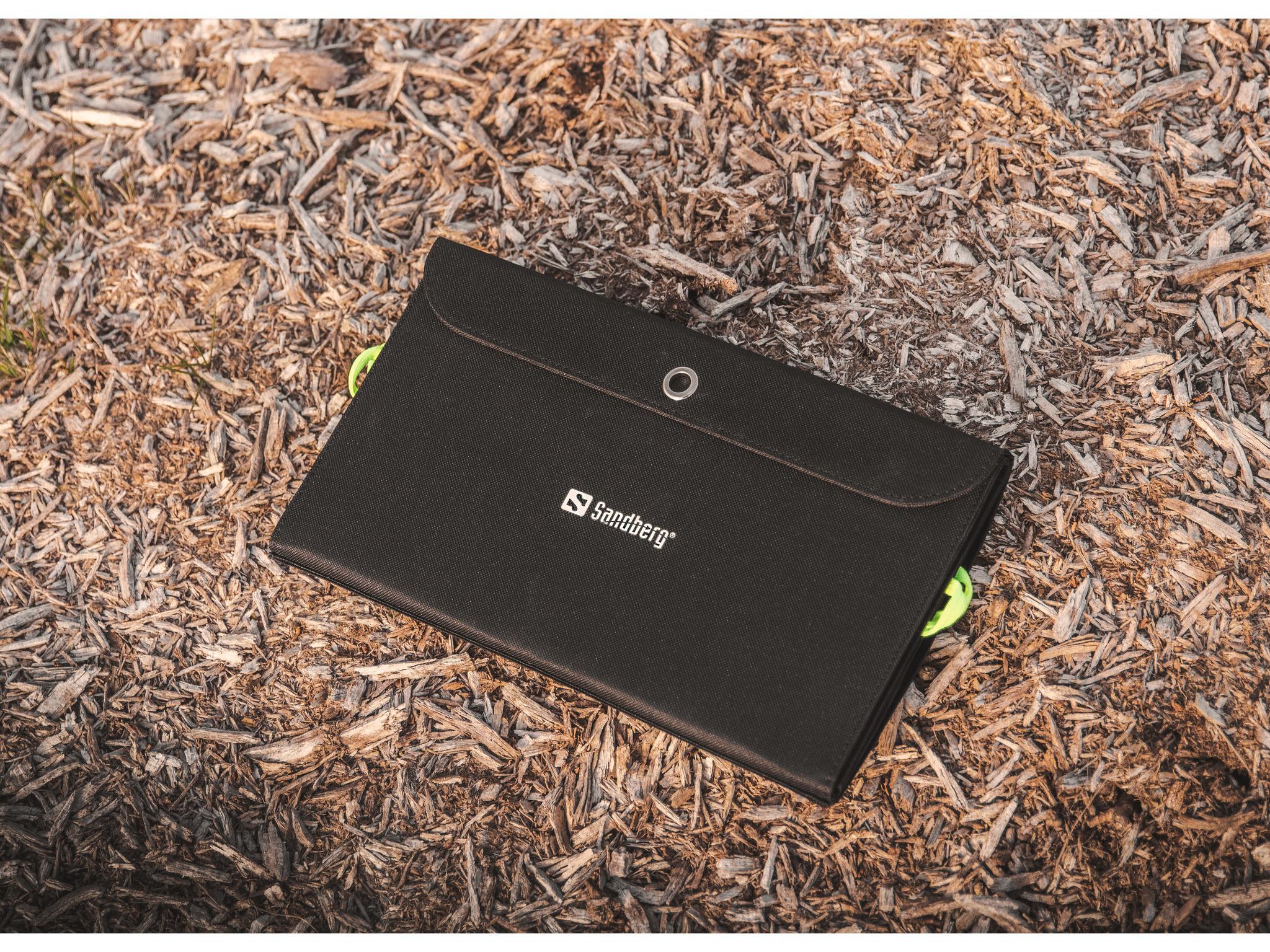 Sandberg saulės įkroviklis 21W 2xUSB+USB-C