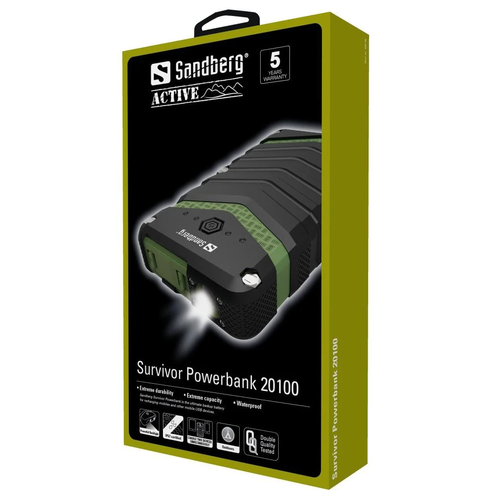 Sandberg Survivor Powerbank 20000