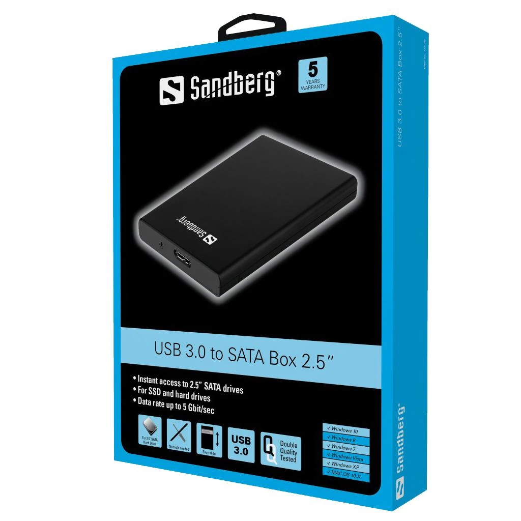 Sandberg USB 3.0 į SATA Box 2.5"