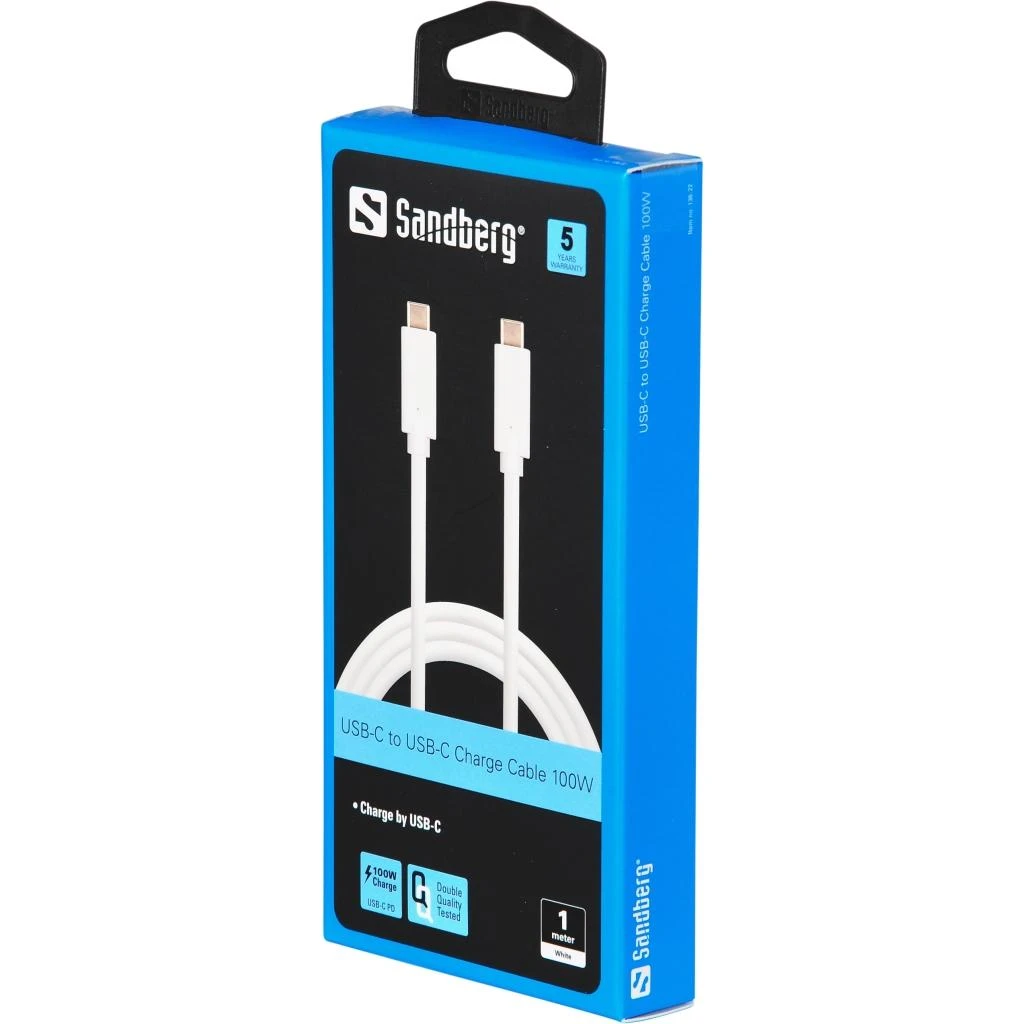 Sandberg USB-C įkrovimo kabelis 1M, 100W