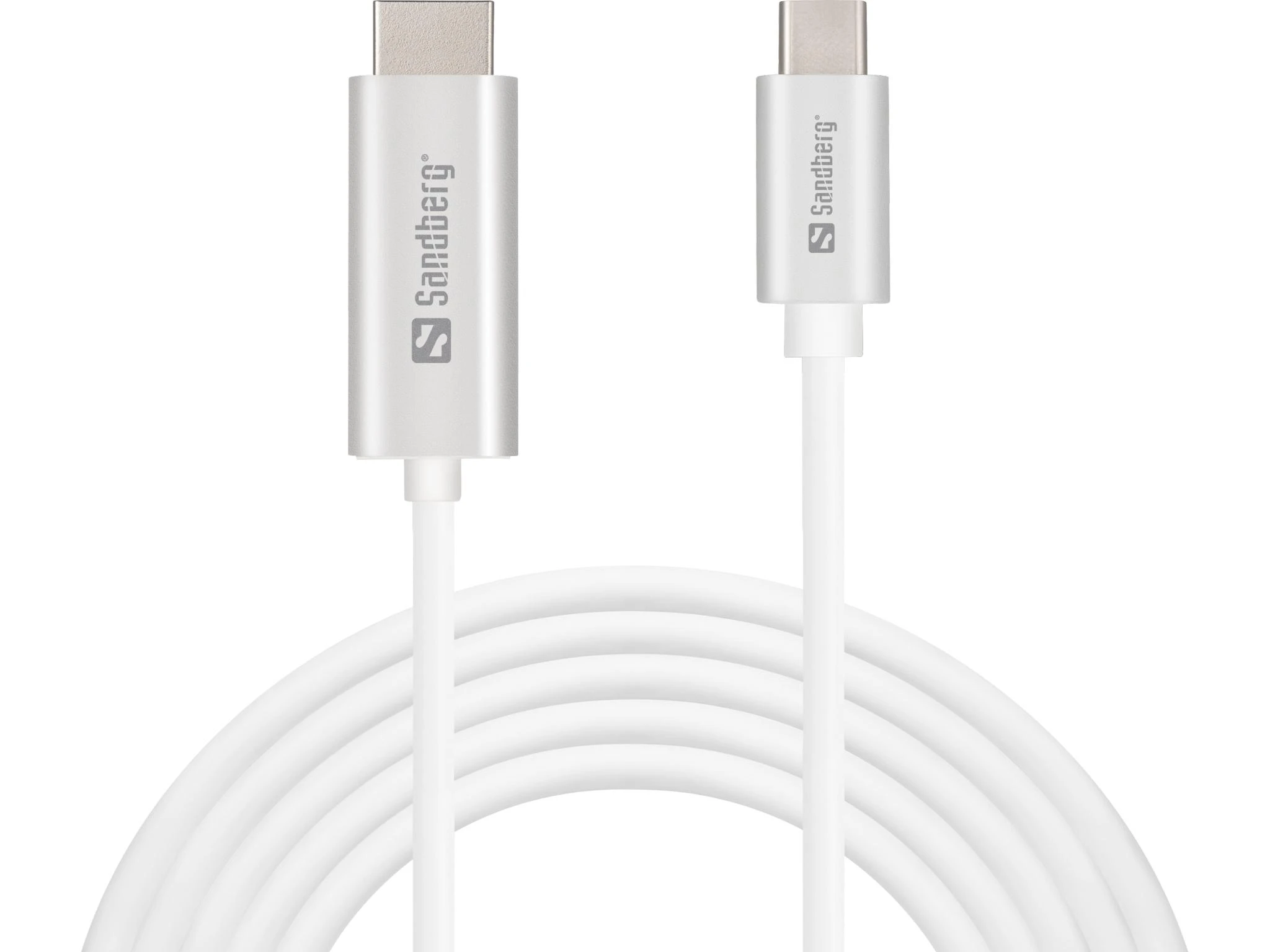Sandberg USB-C į HDMI laidas su metalinėmis jungtimis