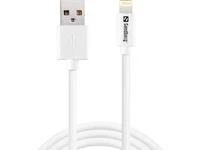 Sandberg USB>Lightning MFI 1m Balta