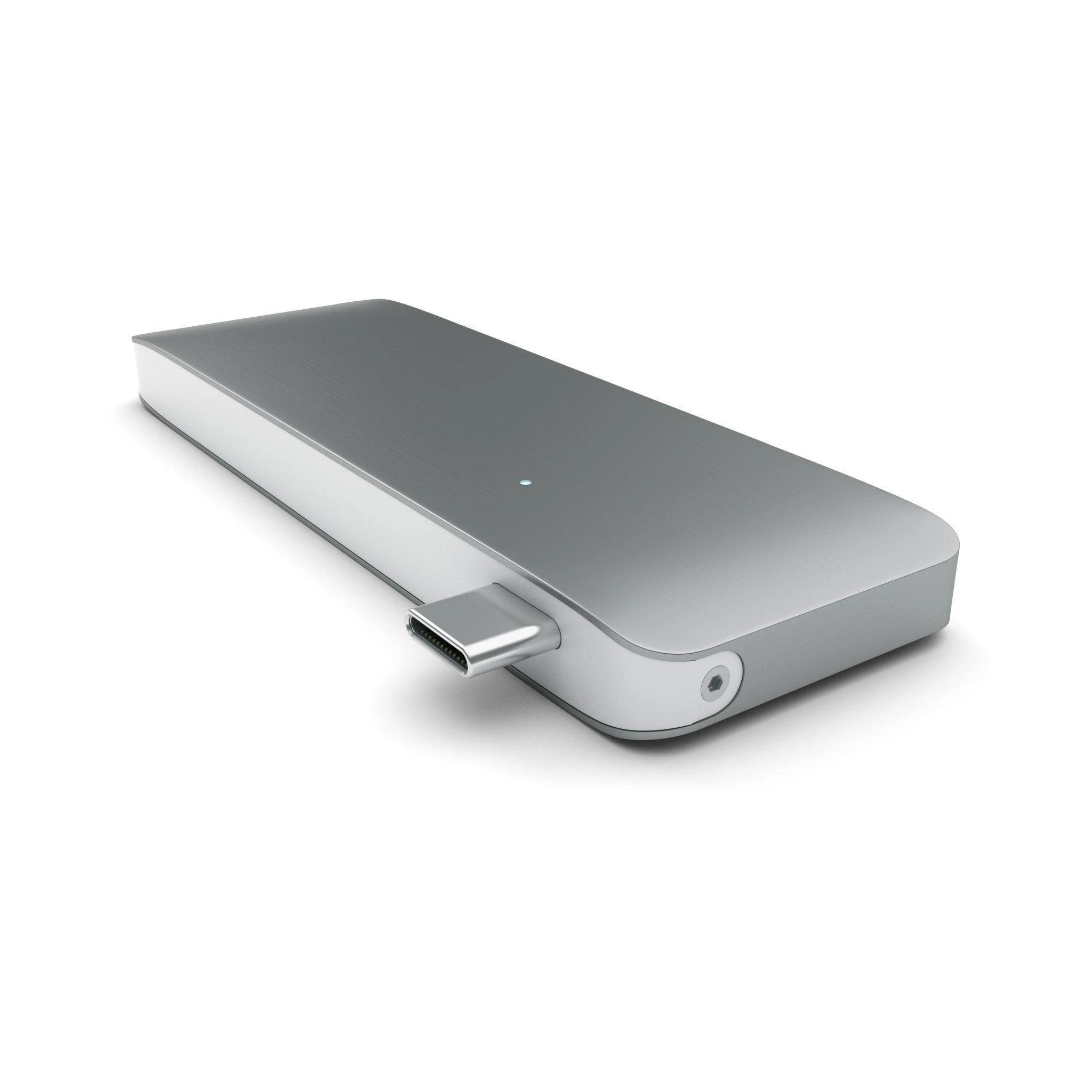 SATECHI Type-C Pass-Through USB šakotuvas su USB-C įkrovimo prievadu, pilka