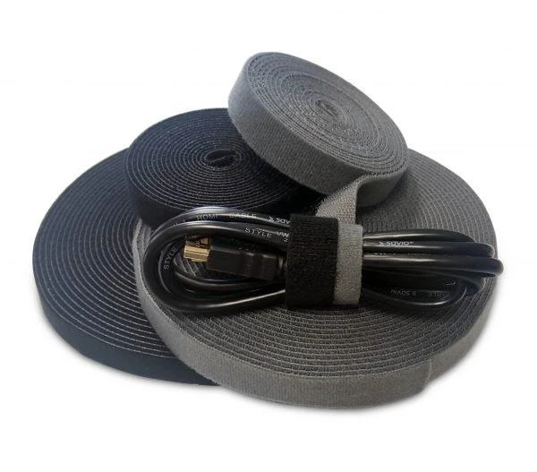 SAVIO Organizer for cables, Tape, Velcro, Juodas, 10m OC-01/B 1 pc