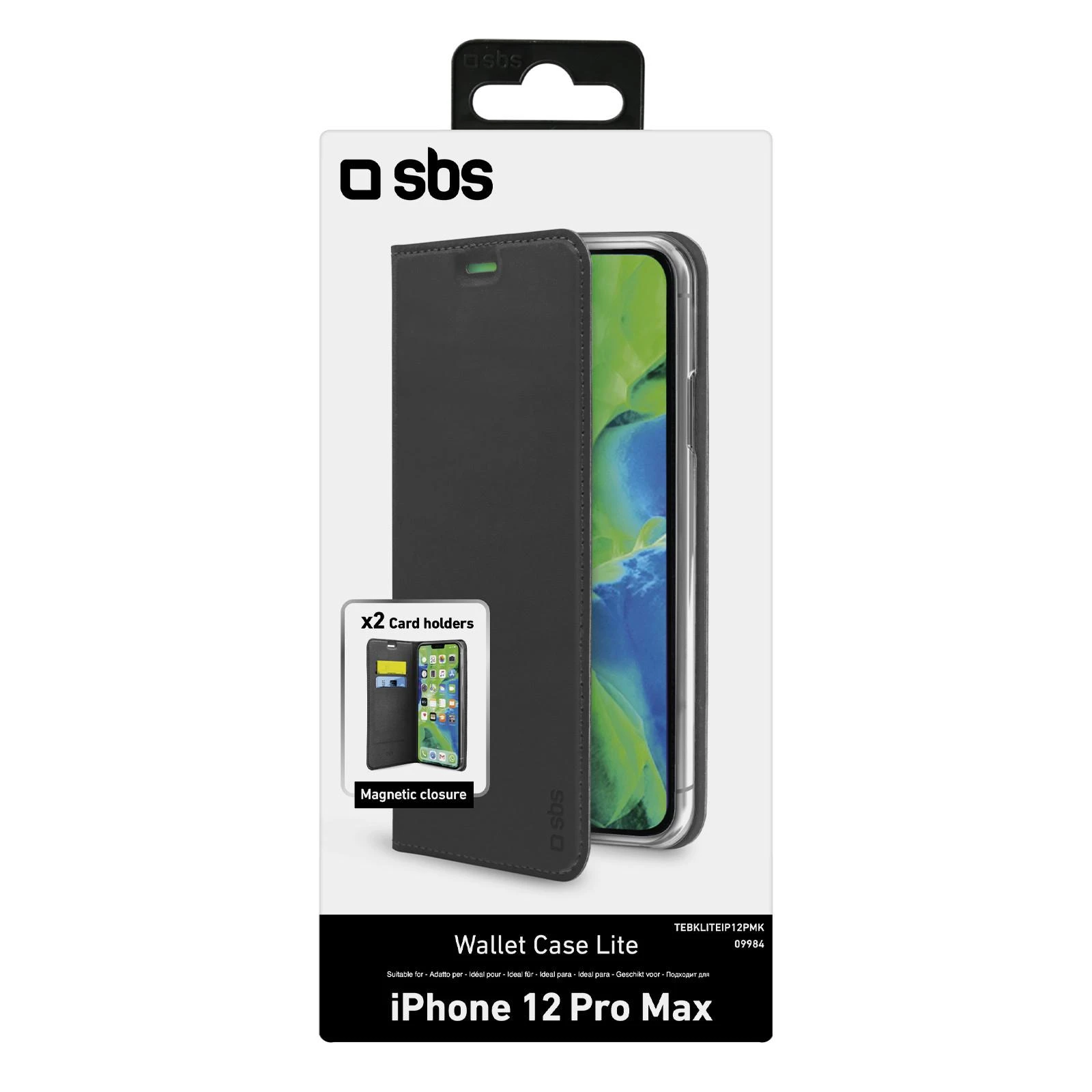 Dėklas Style SBS Lite Book Case Knygos stiliaus dizainas, skirtas iPhone 12 Pro Max