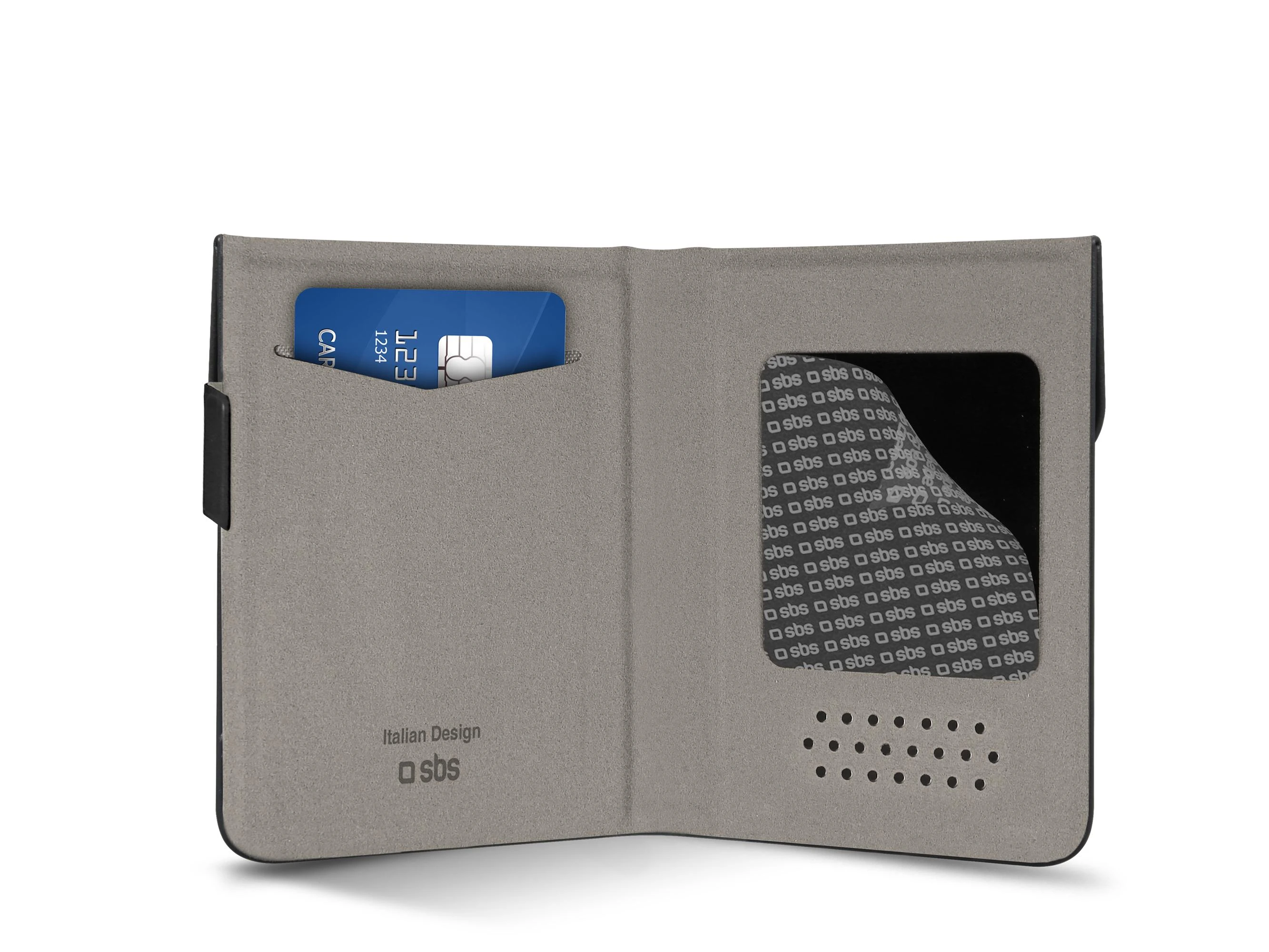 Dėklas SBS Universal BookSlim case for Išmanusis telefonas iki 5,5'' - Folio - Universal - 14 cm (5.5") - Juodas