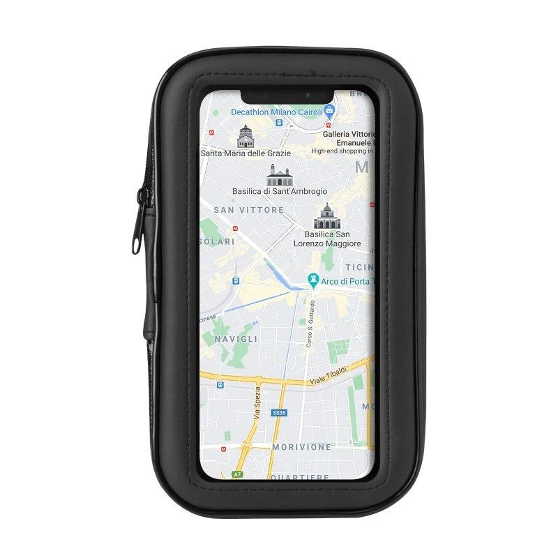 E-Go Holder Atsparus vandeniui for Electric Scooter/Bike iki 6.7" By SBS Juodas