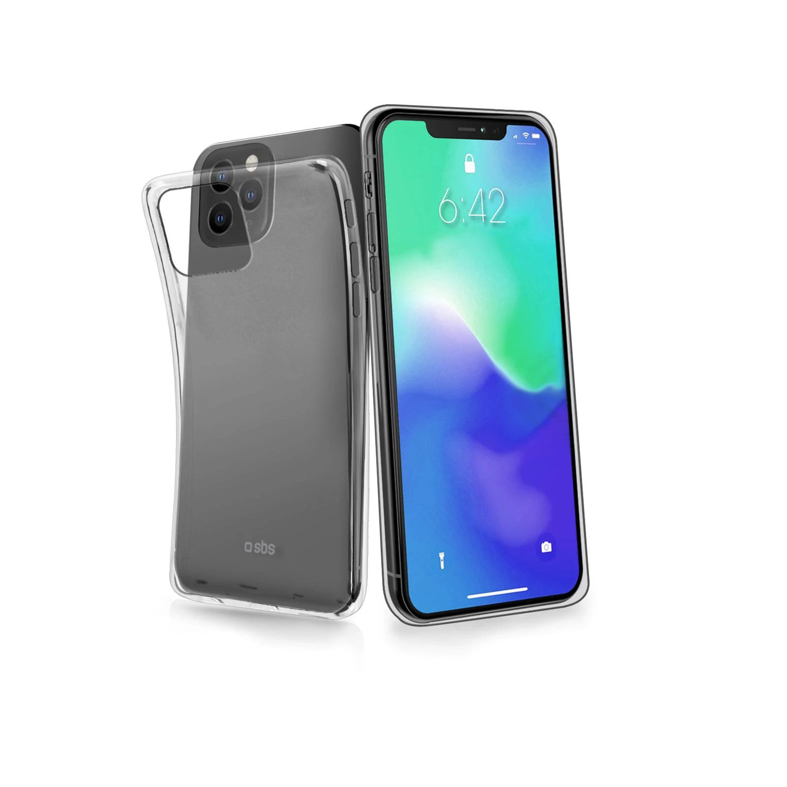 Dėklas SBS Skinny silikoninis dangtelis iPhone 11 pro skaidrus