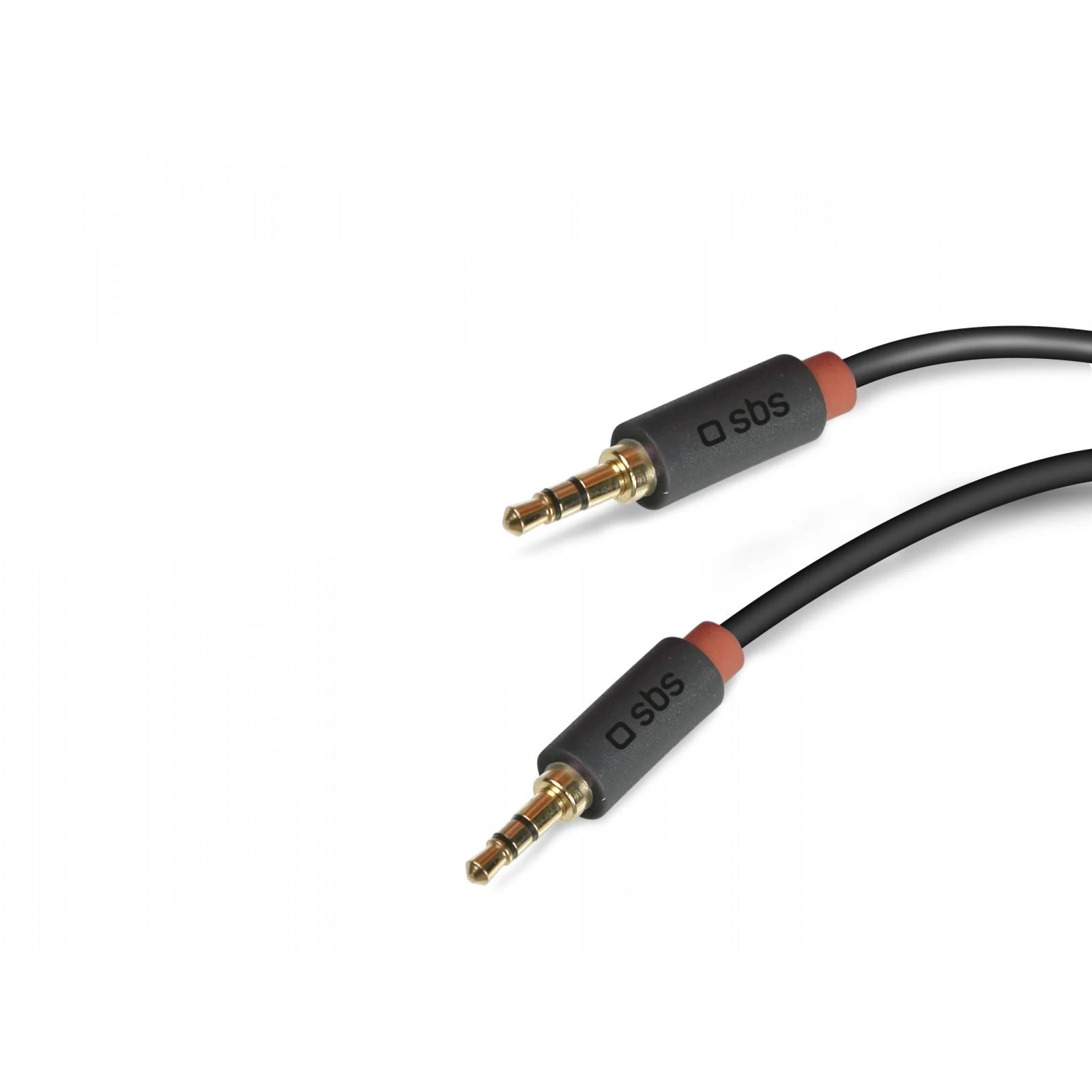 SBS mobilusis SBS AUX kabelis, 3,5 mm kairysis 3,5 mm kairysis (1,5 m), juodas