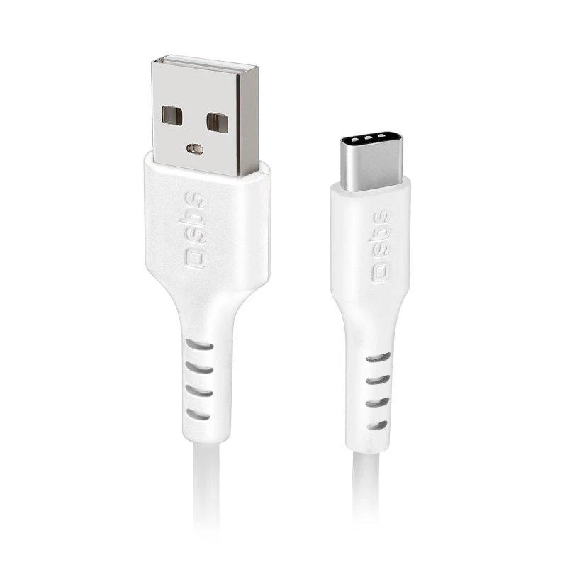 SBS TECABLEMICROC15W USB-A – USB-C kabelis 1.5m – baltos spalvos