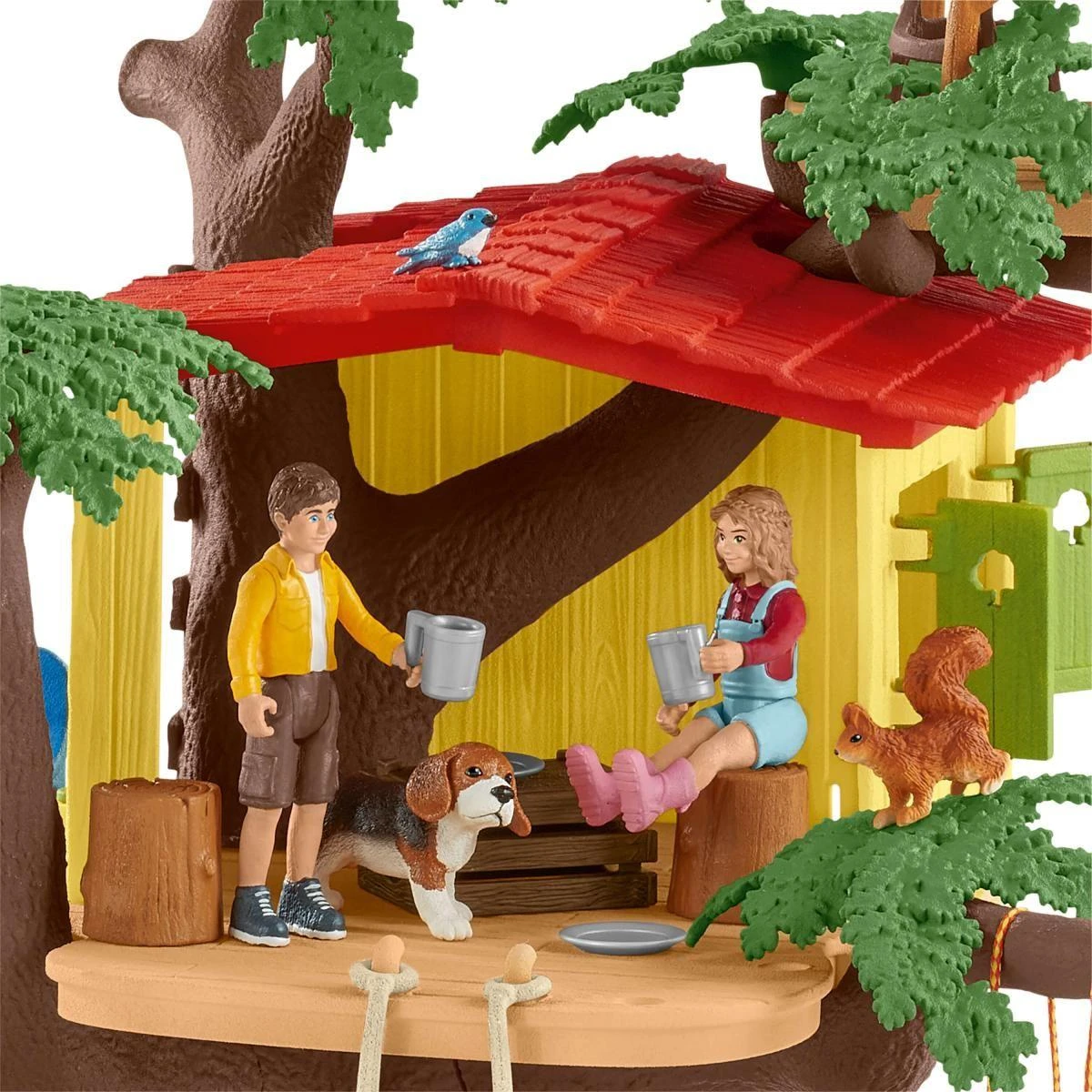 SCHLEICH „Naminiai gyvūnai“ Rinkinys - Namelis Medyje