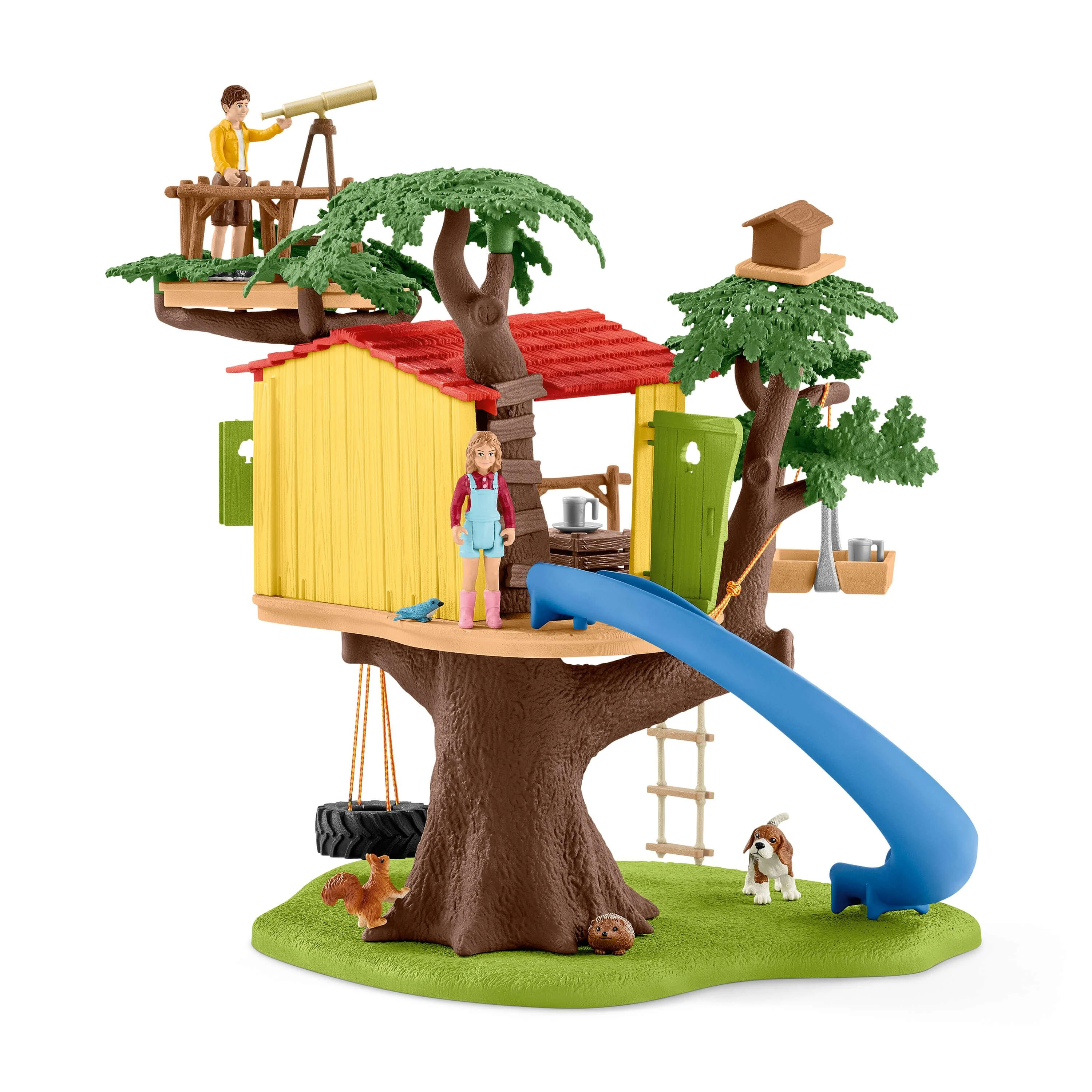 SCHLEICH „Naminiai gyvūnai“ Rinkinys - Namelis Medyje
