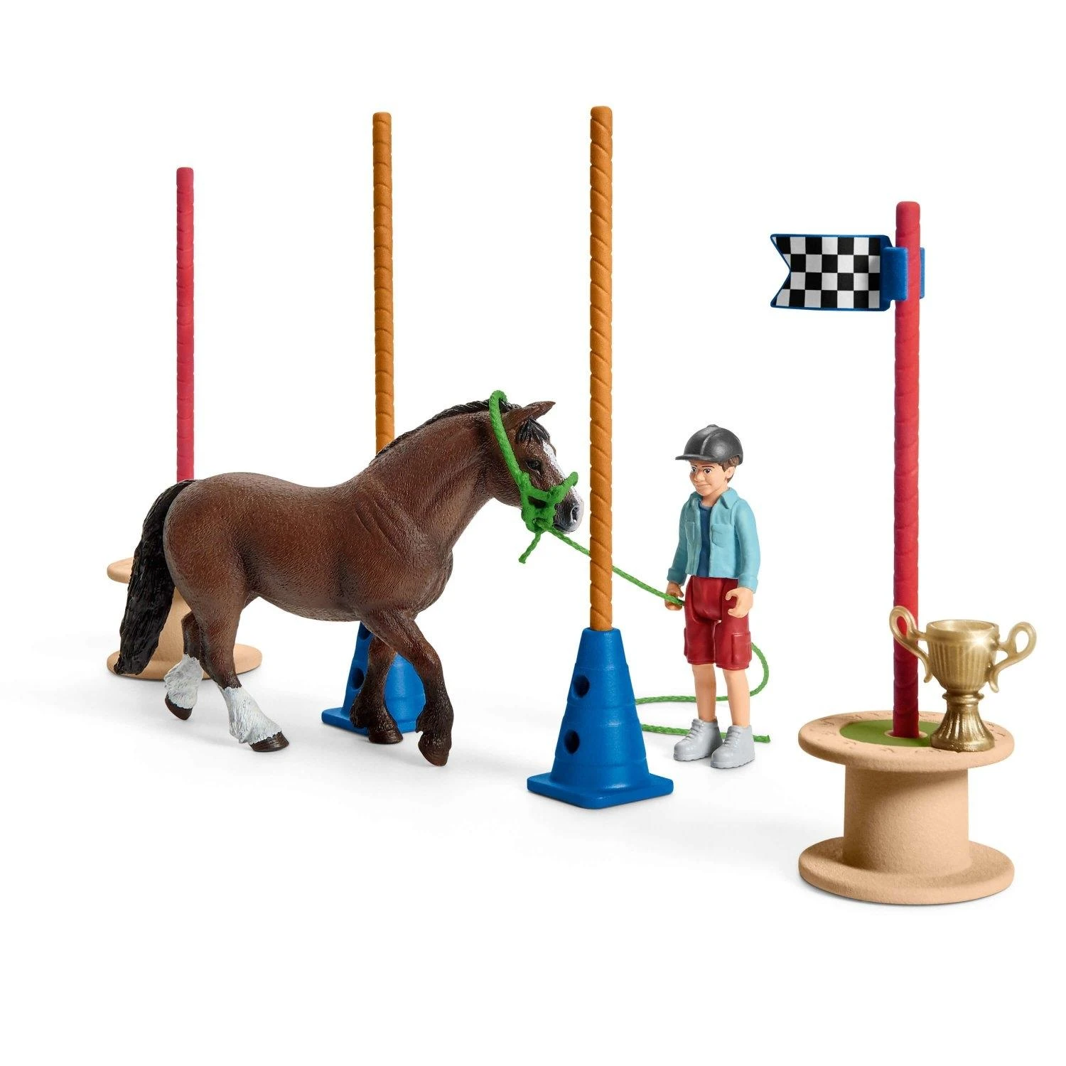 SCHLEICH FARM WORLD Ponių Ištvermės Lenktynės