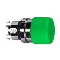 Schneider Electric ZB4BC34 žalias mygtukas, šoninis vaizdas