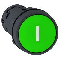 Žalias valdymo mygtukas su „I“ žyma 22mm