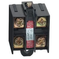 Telemecanique Sensors „Schneider Electric“ pagalbinis kontaktas 2C, lėto pertraukimo galinis laikiklis (XE2NP2141)