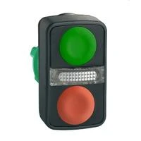 Schneider Electric dvigubas mygtukas su LED indikacija