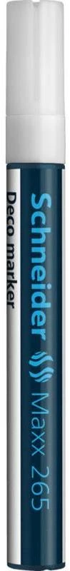 Kreidinis žymeklis SCHNEIDER Deco Marker Maxx 265, 2-3mm, balta