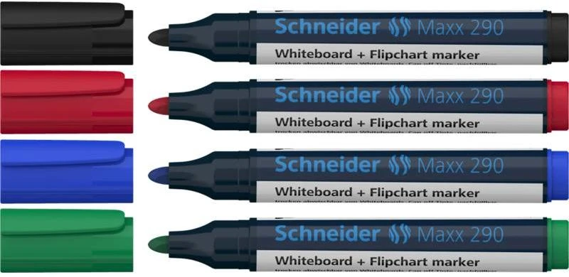 Schneder Schneider Žymeklių rinkinys baltai lentai MAXX 290 4vnt.