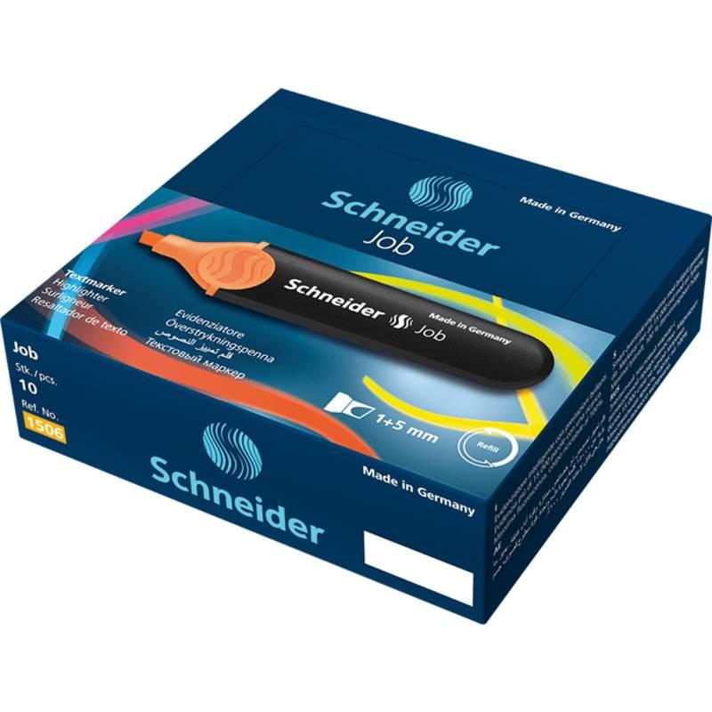 Schneder Teksto žymeklis Schneider Job, 1-5 mm, kirsta galvutė, oranžinis 1212-407
