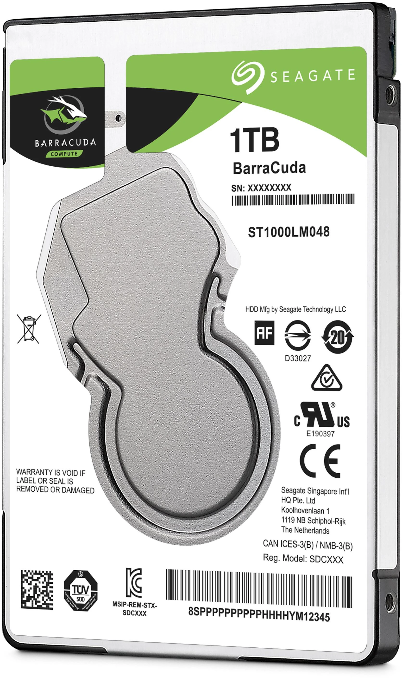 Seagate BarraCuda 2.5'' 1TB SATA3 5400RPM 128MB