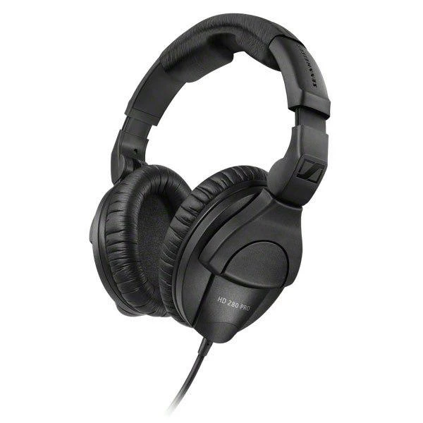 SENNHEISER HD 280 PRO, DYNAMIC HI-FI STEREO Ausinės, 64 ?, CLOSED, ADJUSTABLE HEADBAND, COILED KABELIS 3M, JACK 3.5MM, Juodas