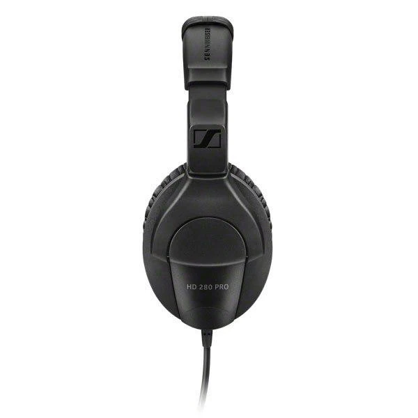 SENNHEISER HD 280 PRO, DYNAMIC HI-FI STEREO Ausinės, 64 ?, CLOSED, ADJUSTABLE HEADBAND, COILED KABELIS 3M, JACK 3.5MM, Juodas