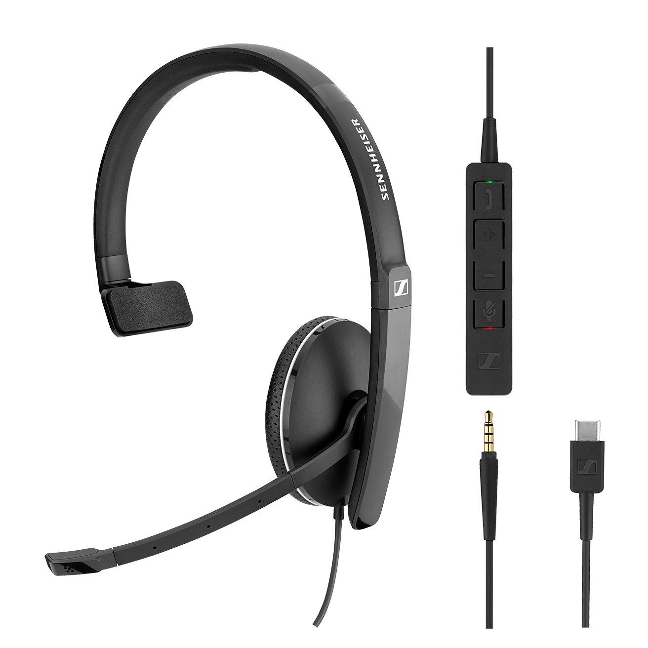Sennheiser SC135 USB-C ausinės su mikrofonu (508355) | Varle.lt