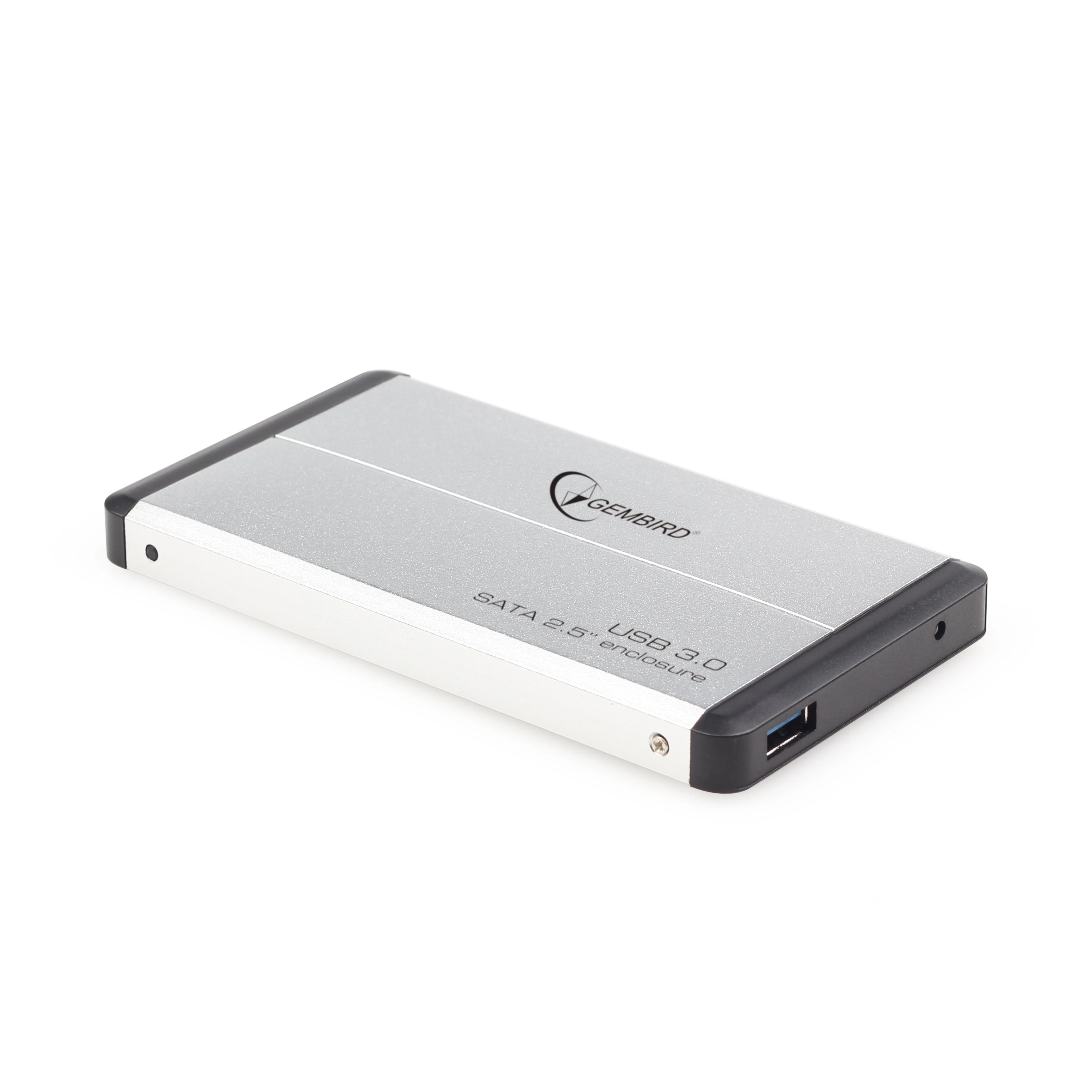 GEMBIRD EE2-U3S-2-S HDD/SSD enclosure for 2.5 SATA - USB 3.0 Aliuminio Sidabrinis
