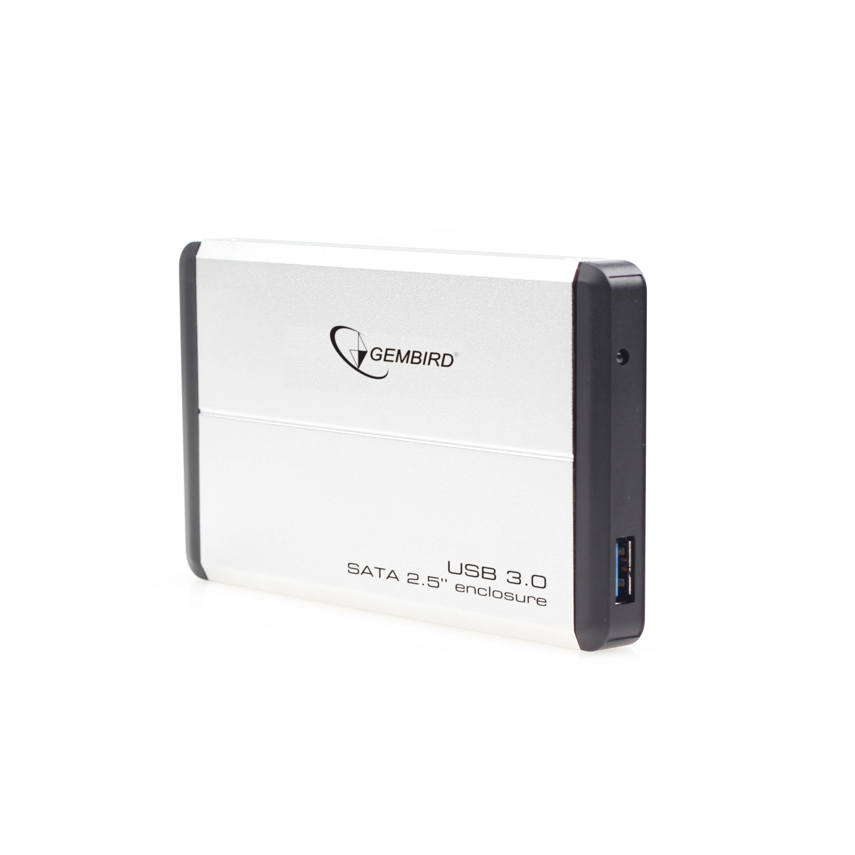 GEMBIRD EE2-U3S-2-S HDD/SSD enclosure for 2.5 SATA - USB 3.0 Aliuminio Sidabrinis