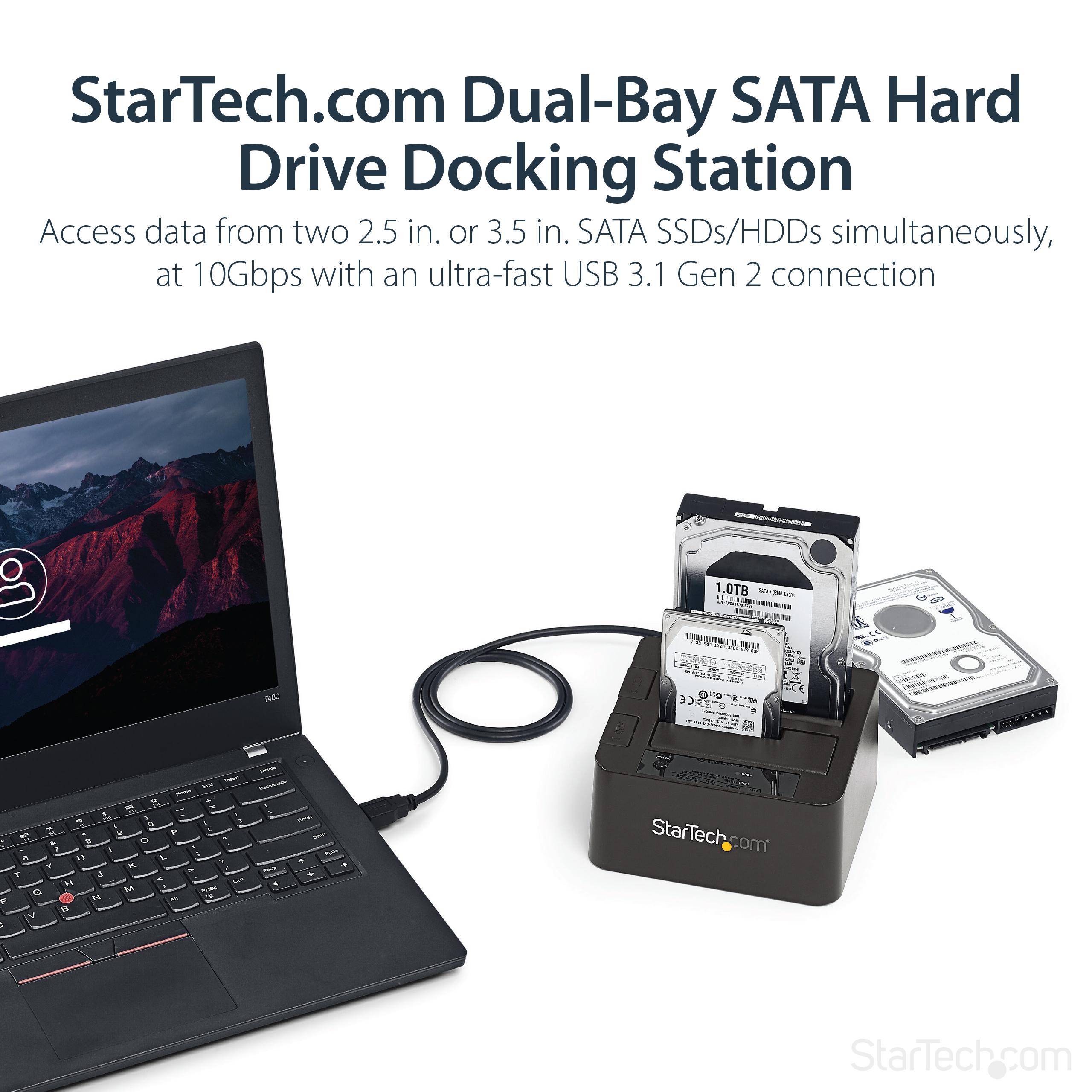 Kietasis diskas Montavimo stotis StarTech 2.5 "/ 3.5" - USB 3.2 Gen 2 (SDOCK2U313)