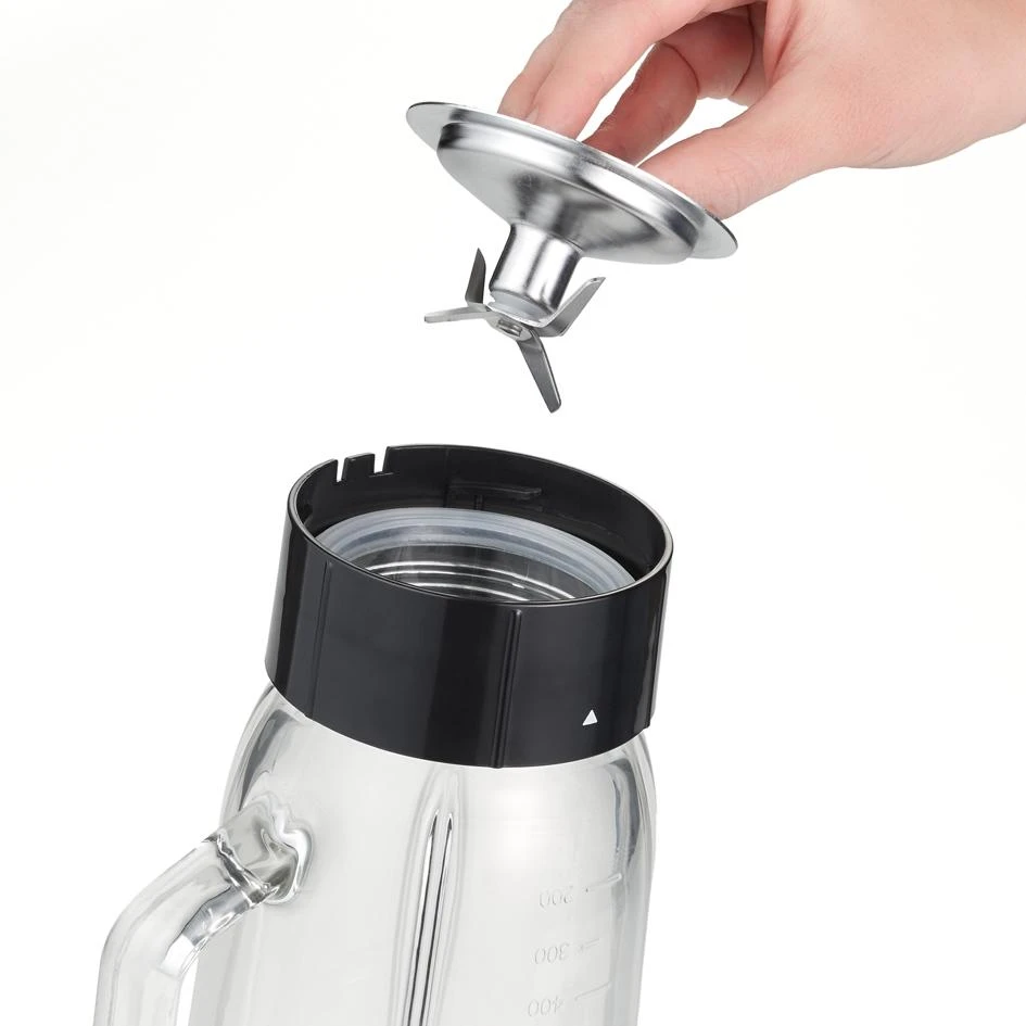 Severin Maišytuvas SM 3734 Juodas/Nerūdijantis plienas, 500 W, Glass, 1 L, Ice crushing, 22000 RPM