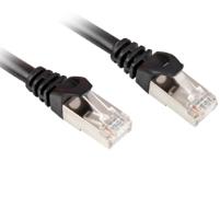 Sharkoon 0.5m Cat.6 S/FTP - 0.5 m - Cat6 - S/FTP (S-STP) - RJ-45 - RJ-45 - Juodas