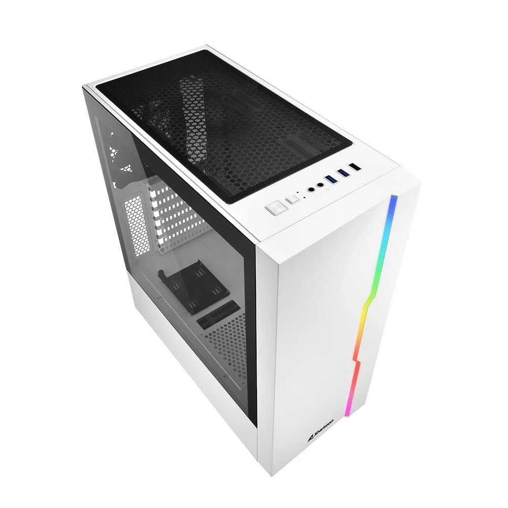 Midi Sharkoon RGB Slider baltas