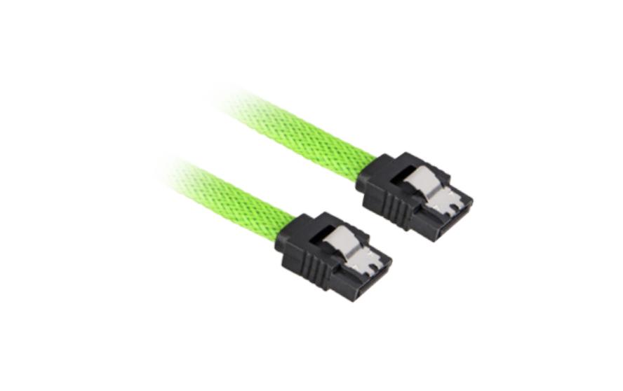 Sharkoon Sata 3 - 0.45 m - SATA III - SATA 7-pin - SATA 7-pin - Male/Male - Juodas,Žalias