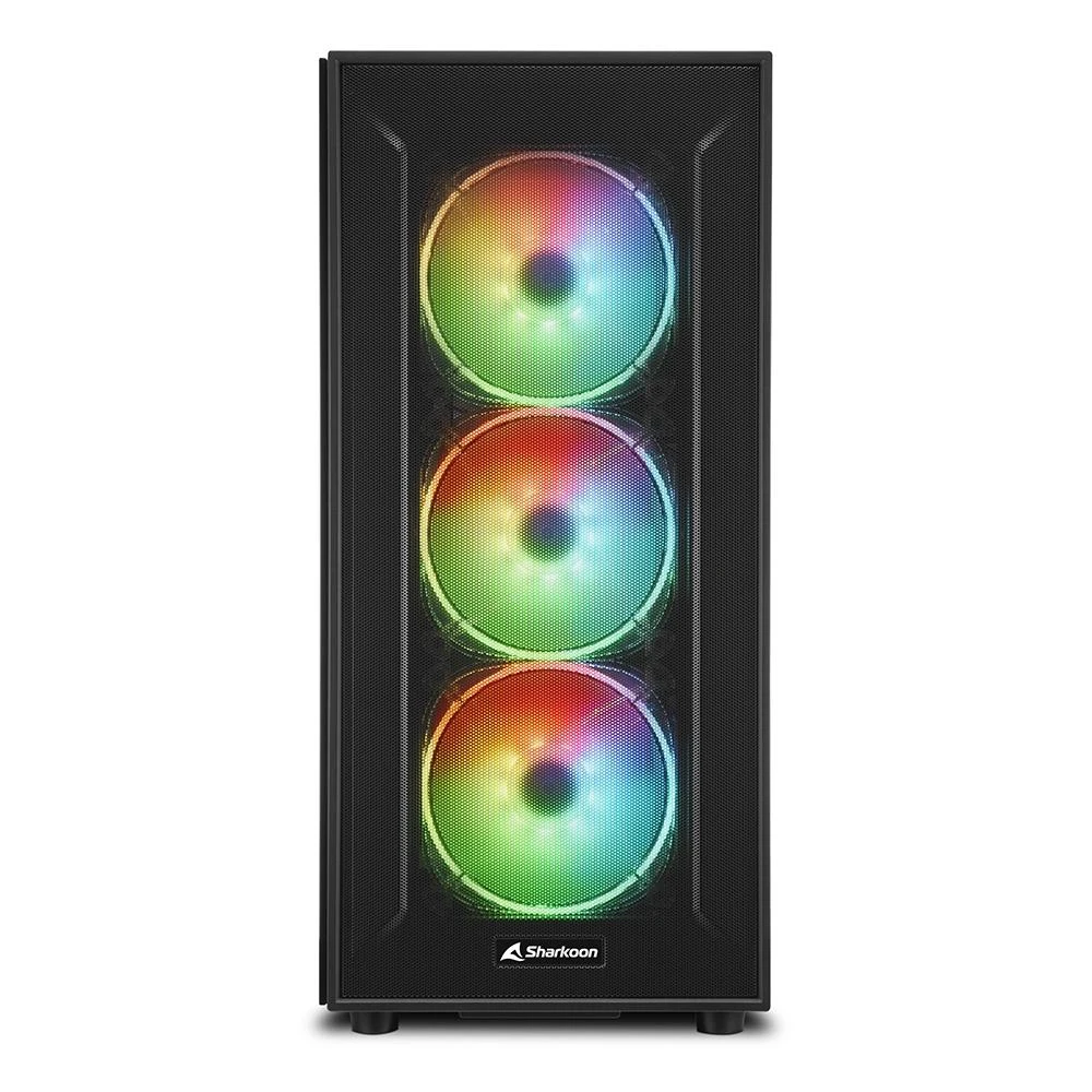 Sharkoon TG6M RGB ATX 1xGlas Juodas