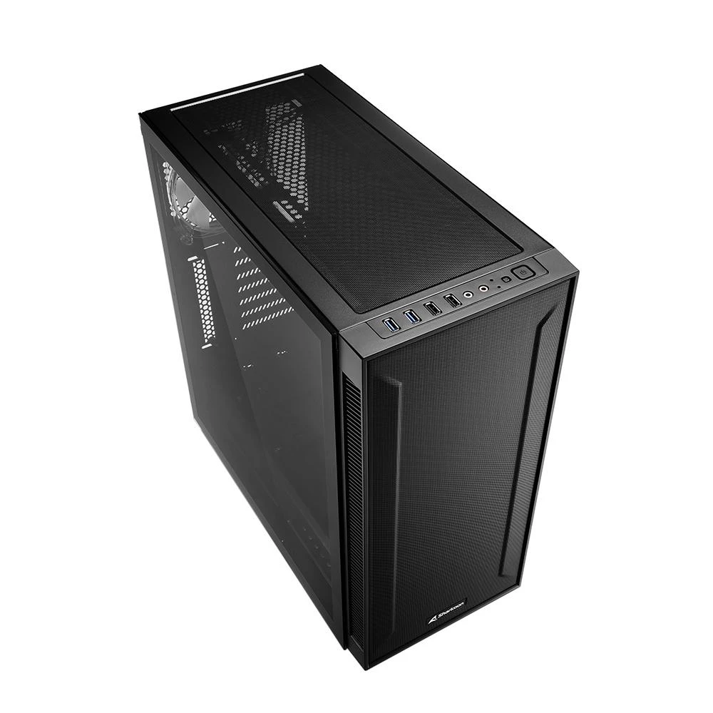 Sharkoon TG6M RGB ATX 1xGlas Juodas