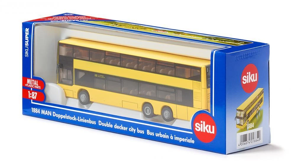 Trefl Žaislinis dviejų aukštų autobusas MAN S1884 Siku Super