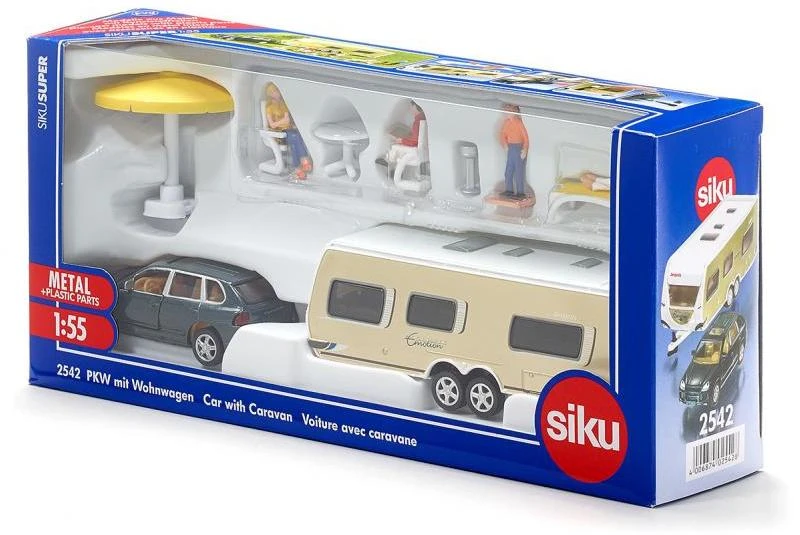 Siku Super - Automobilis su kempine priekaba S2542