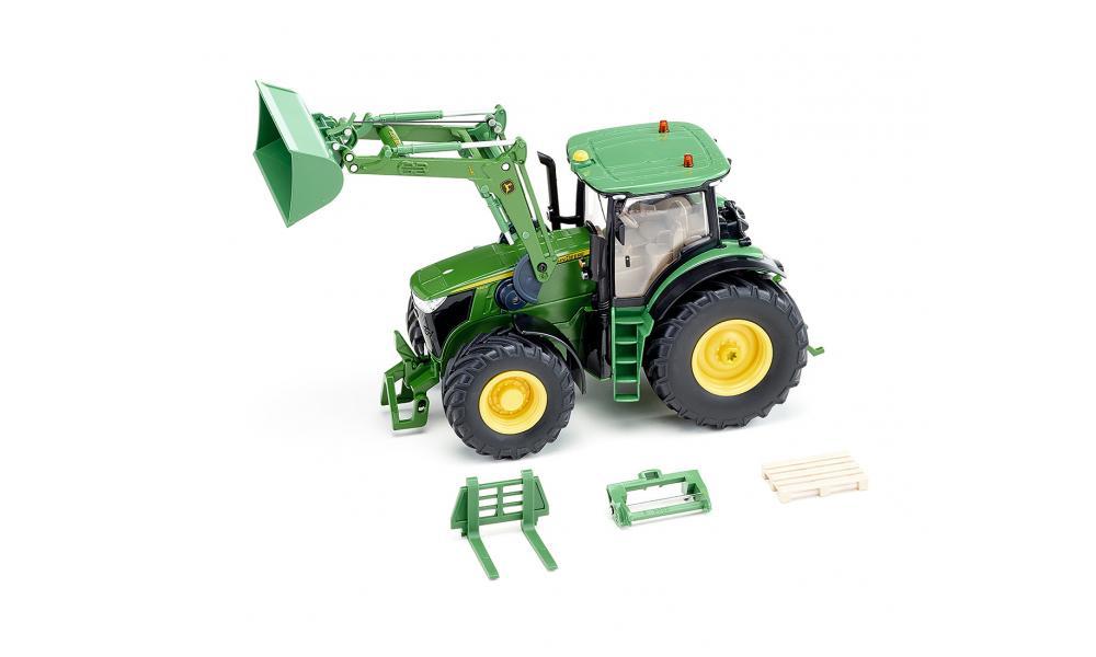 Siku Control32 John Deere 7310R with front loader and Bluetooth app control, RC (žalias)