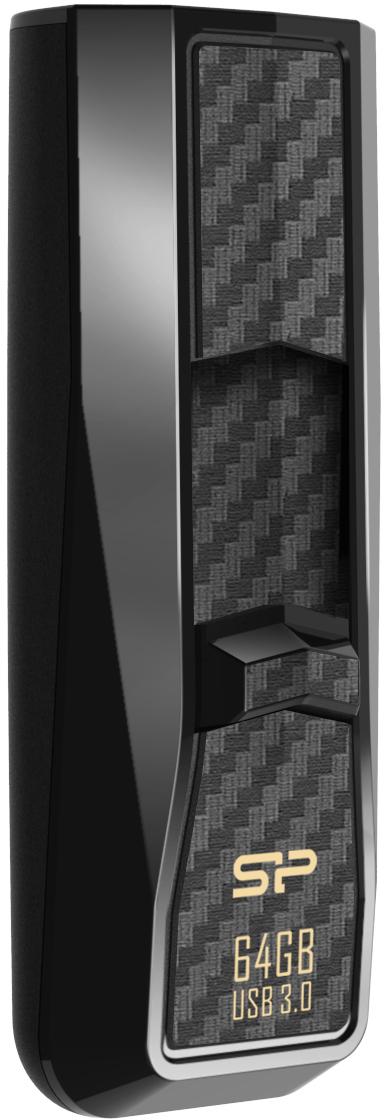 „Silicon Power“ atmintinė 64 GB Blaze B50 USB 3.0, juoda