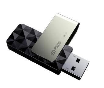 USB Atmintinė - Silicon Power Blaze B30 256 GB 3.2 Gen 1, Juoda, Sidabras