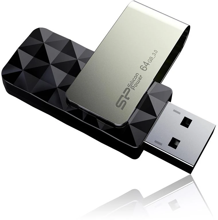 Silicon Power | Blaze B30 | 64 GB | USB A tipo | Juodas