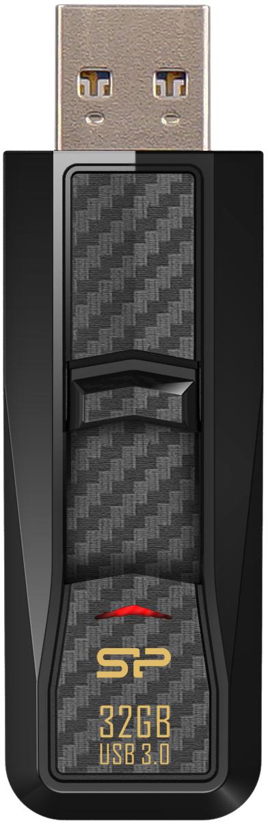 „Silicon Power“ atmintinė 32 GB Blaze B50 USB 3.0, juoda