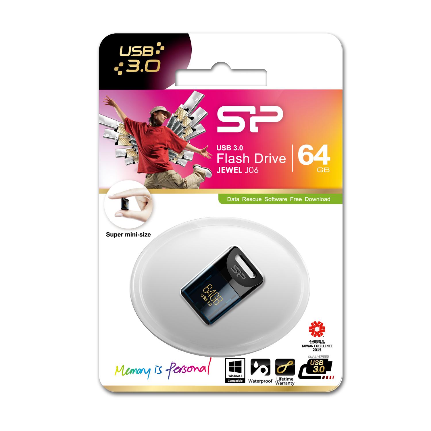 Pendrive Silicon Power Jewel J06, 64 GB (SP064GBUF3J06V1D)