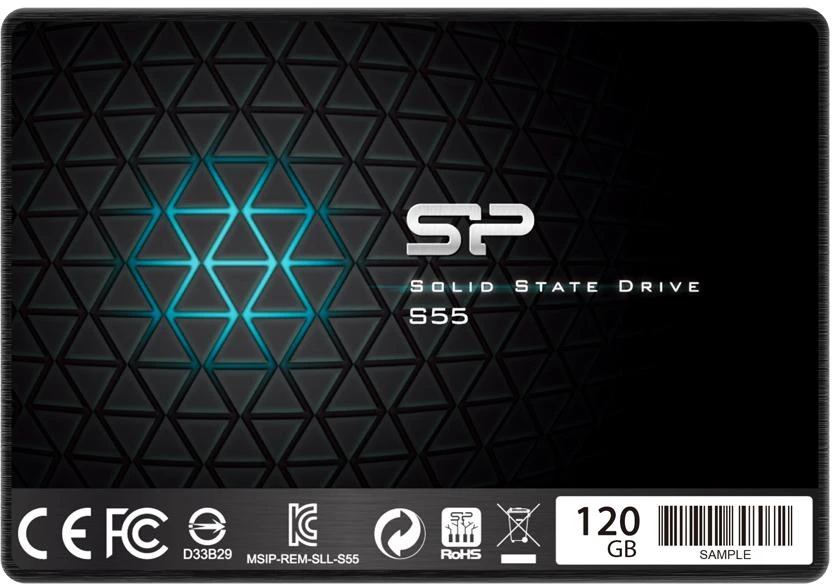 Silicon Power | Slim S55 | 120 GB | Solid-state drive sąsaja SATA | Skaitymo greitis 550 MB/s | Rašymo greitis 420 MB/s