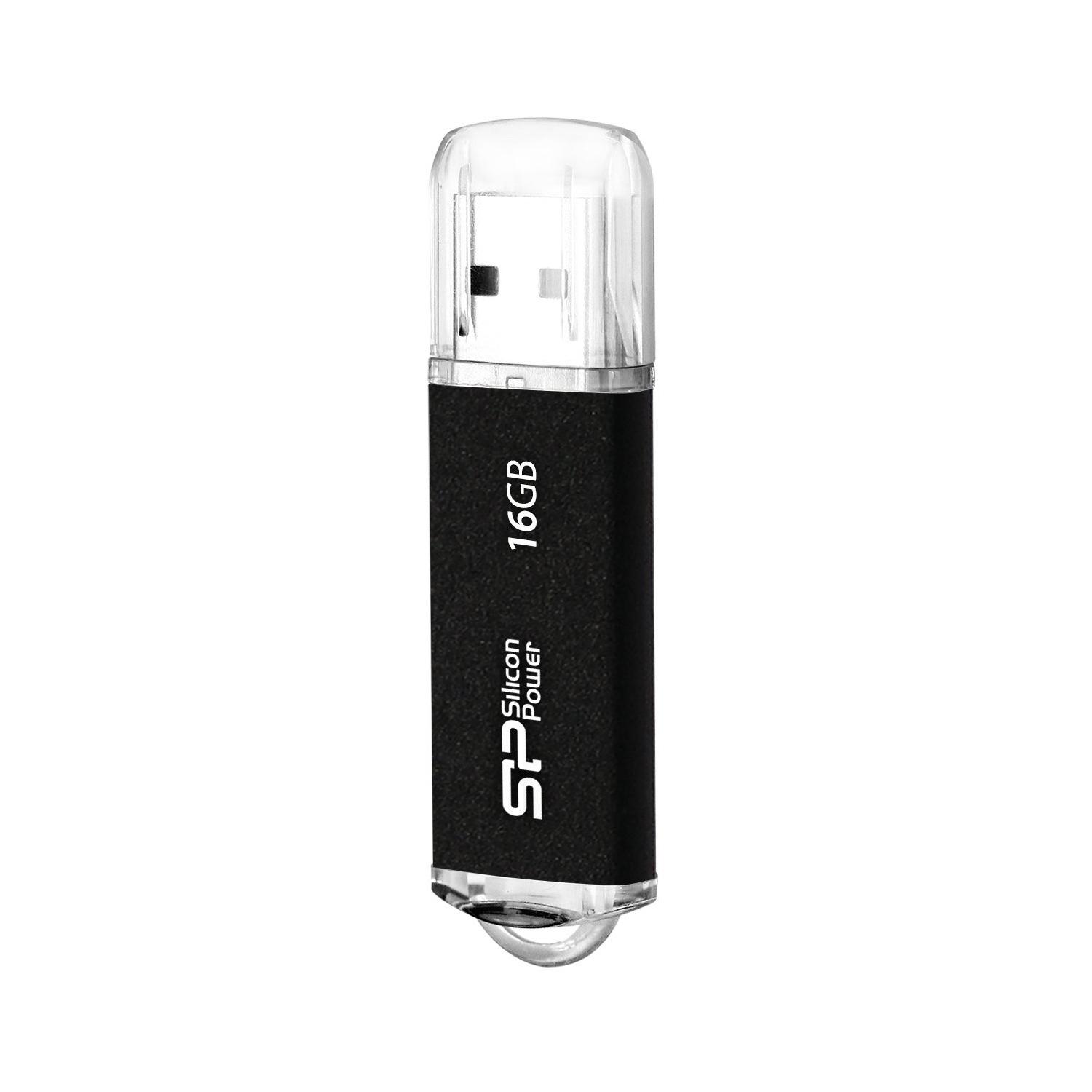 SILICON POWER KOMPIUTERIŲ IR RYŠIO ĮRENGINYS SILICON POWER atmintinė USB Ultima II I-series 16 GB USB 2.0 Juodas