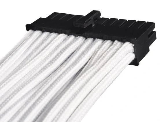 SilverStone SST-PP07-MBW 1 x pagrindinės plokštės 24 kontaktų jungtis, Išplėskite kabelio ilgio esamą maitinimo šaltinį, Suderinamas su visais PSU.