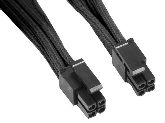 SilverStone 8-Pin-EPS to 4+4-Pin-ATX/EPS – 300mm juodas