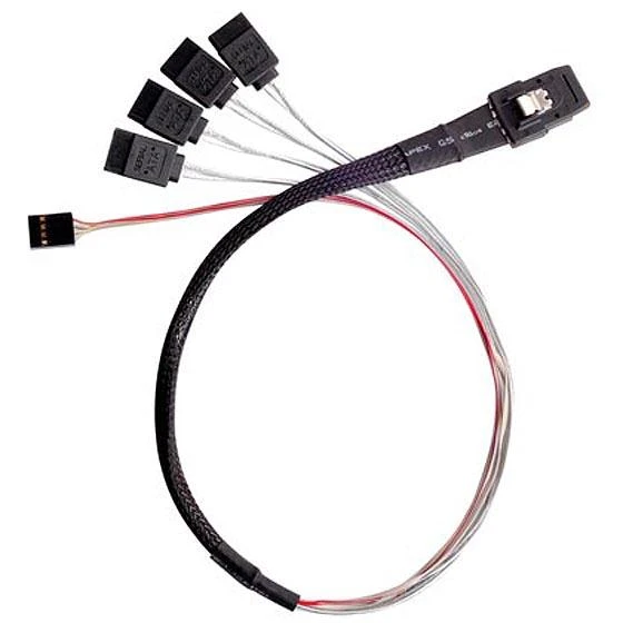 „SilverStone SST-CPS03 Mini-SAS“ į SATA kabelis, 50 cm